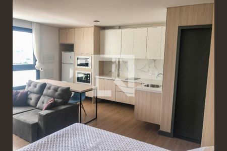 Sala / Quarto / Cozinha de apartamento para alugar com 1 quarto, 70m² em Saco dos Limões, Florianópolis