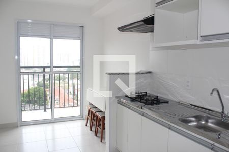Cozinha  de apartamento para alugar com 1 quarto, 27m² em Vila Romana, São Paulo