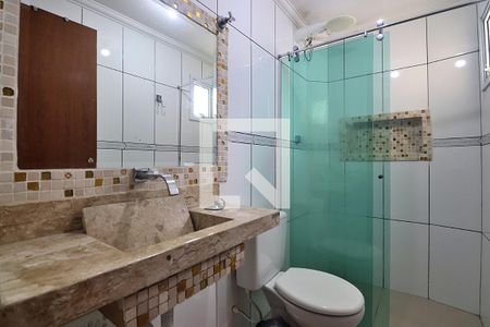 Suíte - Banheiro do Quarto 1 de apartamento para alugar com 3 quartos, 90m² em Santa Maria, Santo André