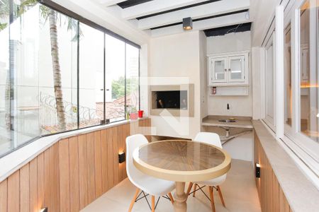 Sacada - churrasqueira de apartamento à venda com 3 quartos, 150m² em Petrópolis, Porto Alegre