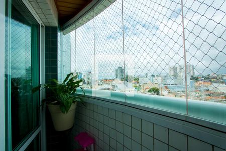 Varanda da sala de apartamento à venda com 3 quartos, 90m² em Vila Gilda, Santo André