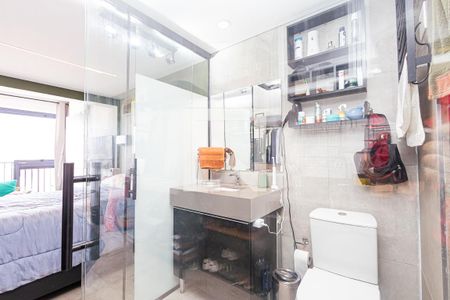 Studio para alugar com 24m², 1 quarto e sem vaga Studio para alugar com 24m², 1 quarto e sem vagaBanheiro