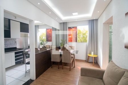 Sala de apartamento à venda com 2 quartos, 74m² em Chácara, Betim