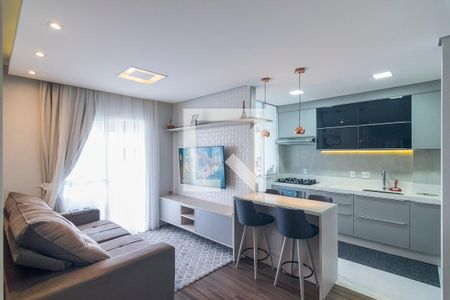 Sala de apartamento para alugar com 3 quartos, 84m² em Vila America, Santo André