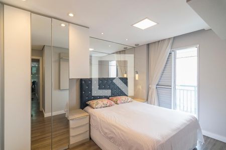 Quarto 1 Suite de apartamento para alugar com 3 quartos, 84m² em Vila America, Santo André