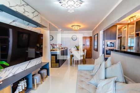 Sala de apartamento para alugar com 3 quartos, 107m² em Guilhermina, Praia Grande