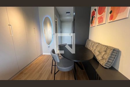 Sala de Jantar de kitnet/studio à venda com 1 quarto, 27m² em Pinheiros, São Paulo