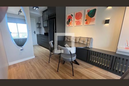 Sala de Jantar de kitnet/studio à venda com 1 quarto, 27m² em Pinheiros, São Paulo