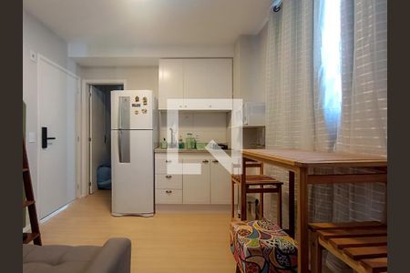 Sala/Cozinha de apartamento para alugar com 1 quarto, 24m² em Santa Cecilia, São Paulo