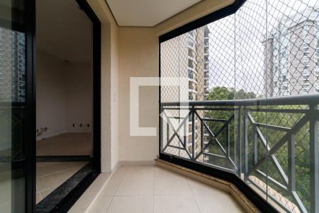 Varanda da Sala de apartamento à venda com 3 quartos, 125m² em Vila Andrade, São Paulo