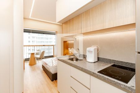 Studio para alugar com 25m², 1 quarto e sem vaga Studio para alugar com 25m², 1 quarto e sem vagaCozinha