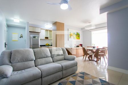 Sala de apartamento à venda com 3 quartos, 86m² em Vila Valparaíso, Santo André