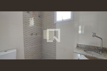 Banheiro Quarto 1 suíte de casa à venda com 3 quartos, 44m² em Vila Alzira, Santo André