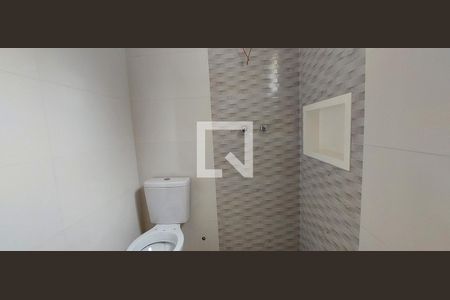 Banheiro Quarto 1 suíte de casa à venda com 3 quartos, 44m² em Vila Alzira, Santo André