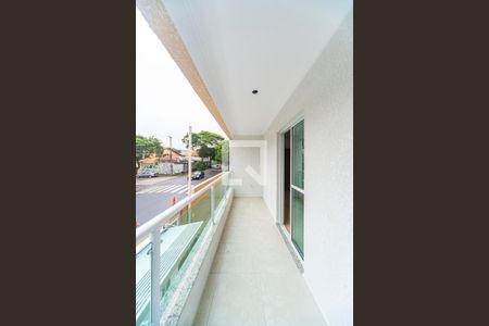 Varanda da Sala de casa à venda com 3 quartos, 90m² em Vila Alzira, Santo André