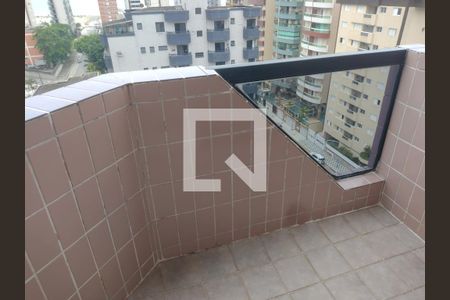 Varanda da sala de apartamento para alugar com 1 quarto, 70m² em Guilhermina, Praia Grande