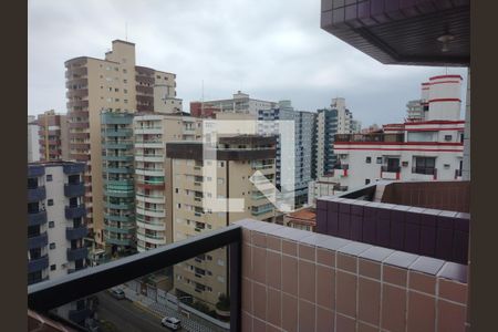 Varanda da sala de apartamento para alugar com 1 quarto, 70m² em Guilhermina, Praia Grande