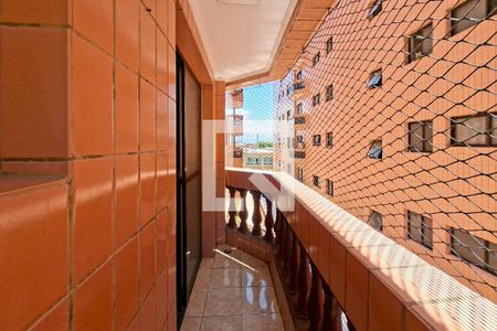 Sacada da Sala de apartamento para alugar com 2 quartos, 73m² em Caiçara, Praia Grande