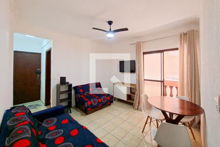 Sala de apartamento para alugar com 2 quartos, 73m² em Caiçara, Praia Grande