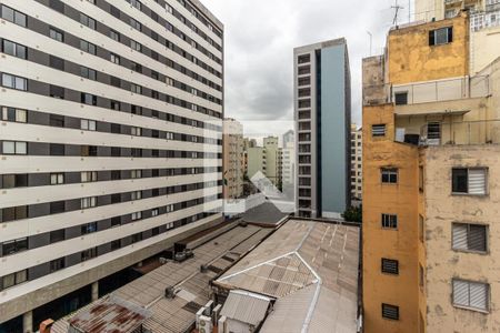 Sala - Vista de apartamento à venda com 1 quarto, 56m² em Vila Buarque, São Paulo