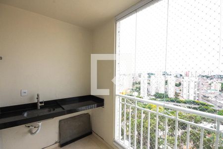Varanda da Sala de apartamento à venda com 3 quartos, 77m² em Vila Paulo Silas, São Paulo
