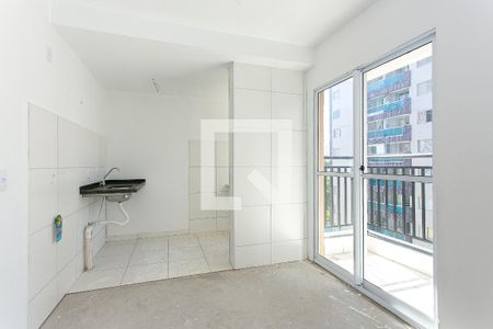 Sala e Cozinha de apartamento à venda com 2 quartos, 42m² em Tatuapé, São Paulo