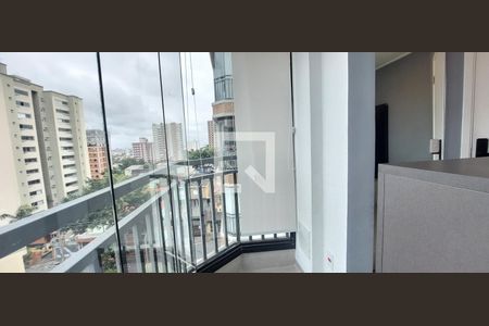 Varanda Sala de apartamento à venda com 2 quartos, 48m² em Vila Valparaíso, Santo André