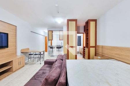 Sala / Suíte de apartamento para alugar com 1 quarto, 48m² em Parque Residencial Aquarius, São José dos Campos