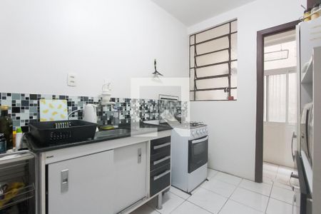 Cozinha de apartamento à venda com 1 quarto, 50m² em Bom Fim, Porto Alegre