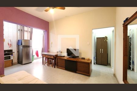 Sala de apartamento para alugar com 1 quarto, 43m² em Aparecida, Santos