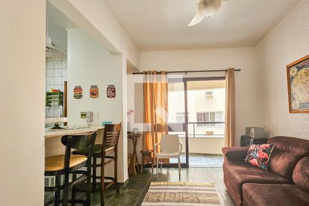 Sala de apartamento para alugar com 1 quarto, 42m² em Enseada, Guarujá