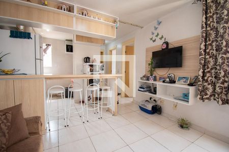 sala de apartamento à venda com 2 quartos, 43m² em Duque de Caxias, São Leopoldo