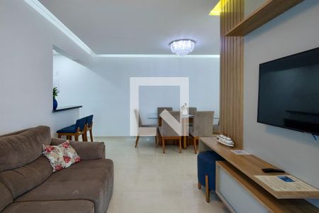 Sala de apartamento para alugar com 2 quartos, 78m² em Maracanã, Praia Grande