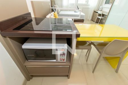 Studio para alugar com 33m², 1 quarto e sem vagaDetalhe da cozinha