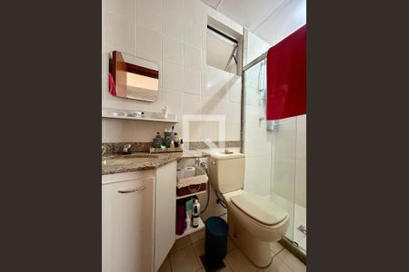 Banheiro social de apartamento à venda com 2 quartos, 60m² em Lourdes, Belo Horizonte