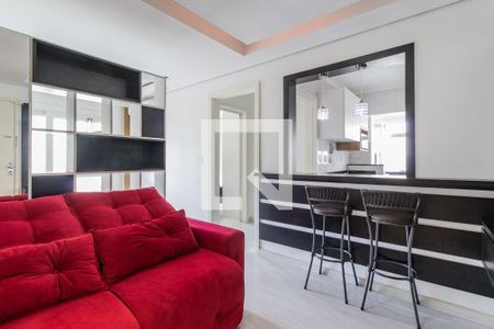 Sala de apartamento para alugar com 1 quarto, 47m² em Jardim do Salso, Porto Alegre