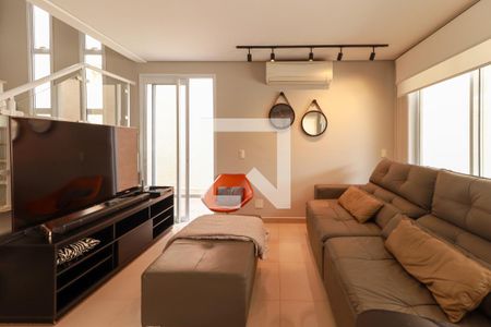 Sala de casa de condomínio para alugar com 3 quartos, 164m² em Condomínio Reserva Domaine Eco Residence, Ribeirão Preto