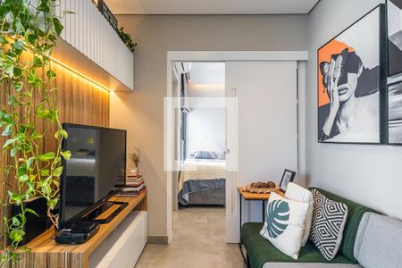 Sala de apartamento para alugar com 1 quarto, 37m² em Pinheiros, São Paulo