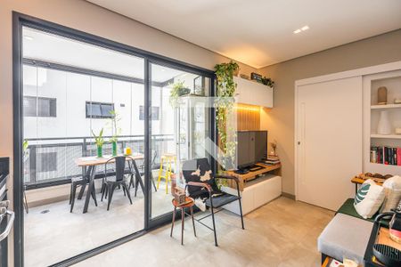 Sala de apartamento para alugar com 1 quarto, 37m² em Pinheiros, São Paulo