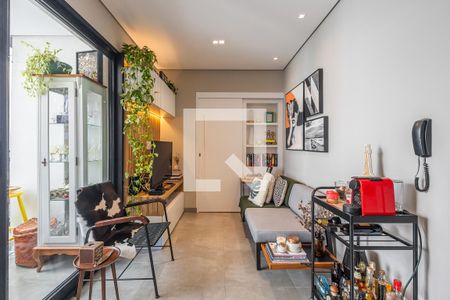 Sala de apartamento para alugar com 1 quarto, 37m² em Pinheiros, São Paulo