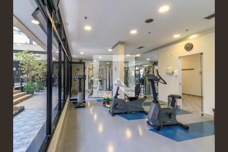 Apartamento para alugar com 30m², 1 quarto e 1 vaga Apartamento para alugar com 30m², 1 quarto e 1 vagaÁrea comum - Academia