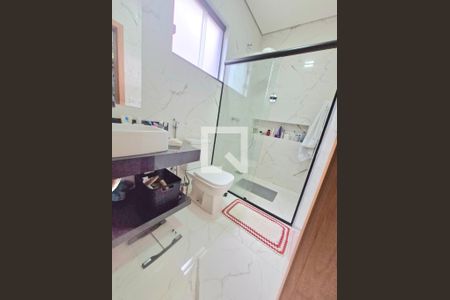 Banheiro suíte de casa à venda com 3 quartos, 164m² em Lagoa Santa, Lagoa Santa