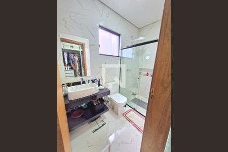 Banheiro suíte de casa à venda com 3 quartos, 164m² em Lagoa Santa, Lagoa Santa
