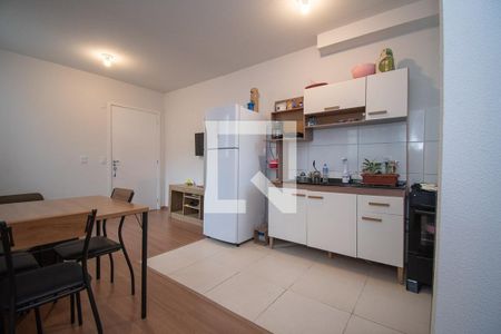 cozinha de apartamento à venda com 2 quartos, 53m² em Feitoria, São Leopoldo