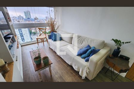 Sala de apartamento para alugar com 1 quarto, 52m² em Ponta da Praia, Santos