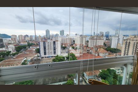 Vista da Sala de apartamento para alugar com 1 quarto, 52m² em Ponta da Praia, Santos