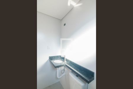 Banheiro da Suite de apartamento à venda com 2 quartos, 54m² em Jardim Bela Vista, Santo André