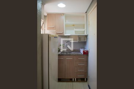 Cozinha de kitnet/studio à venda com 1 quarto, 27m² em Centro Histórico, Porto Alegre