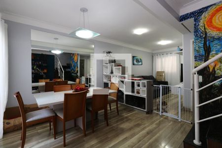 Sala de Jantar de casa de condomínio à venda com 4 quartos, 212m² em Vila Sao Pedro, Santo André