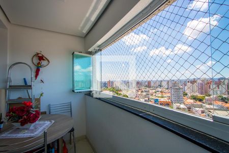 Varanda da sala de apartamento à venda com 3 quartos, 105m² em Jardim Bela Vista, Santo André